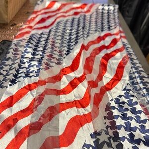 American Flag Patterned Scarf